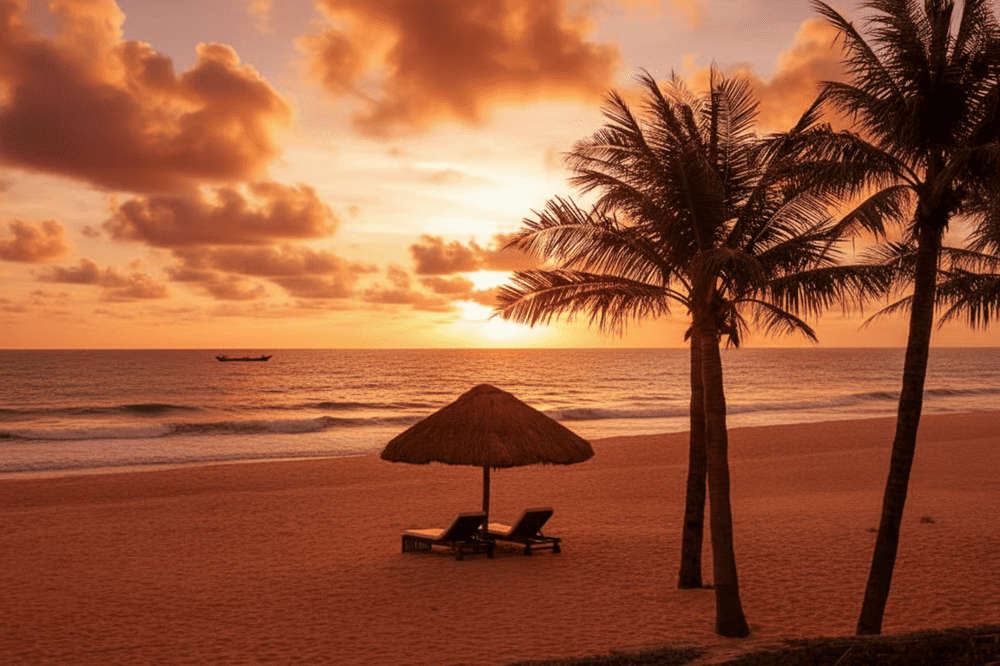 Unlike the more crowded beach destinations in Vietnam, Thuan An beach remains peaceful and unspoiled, offers a more authentic local atmosphere
